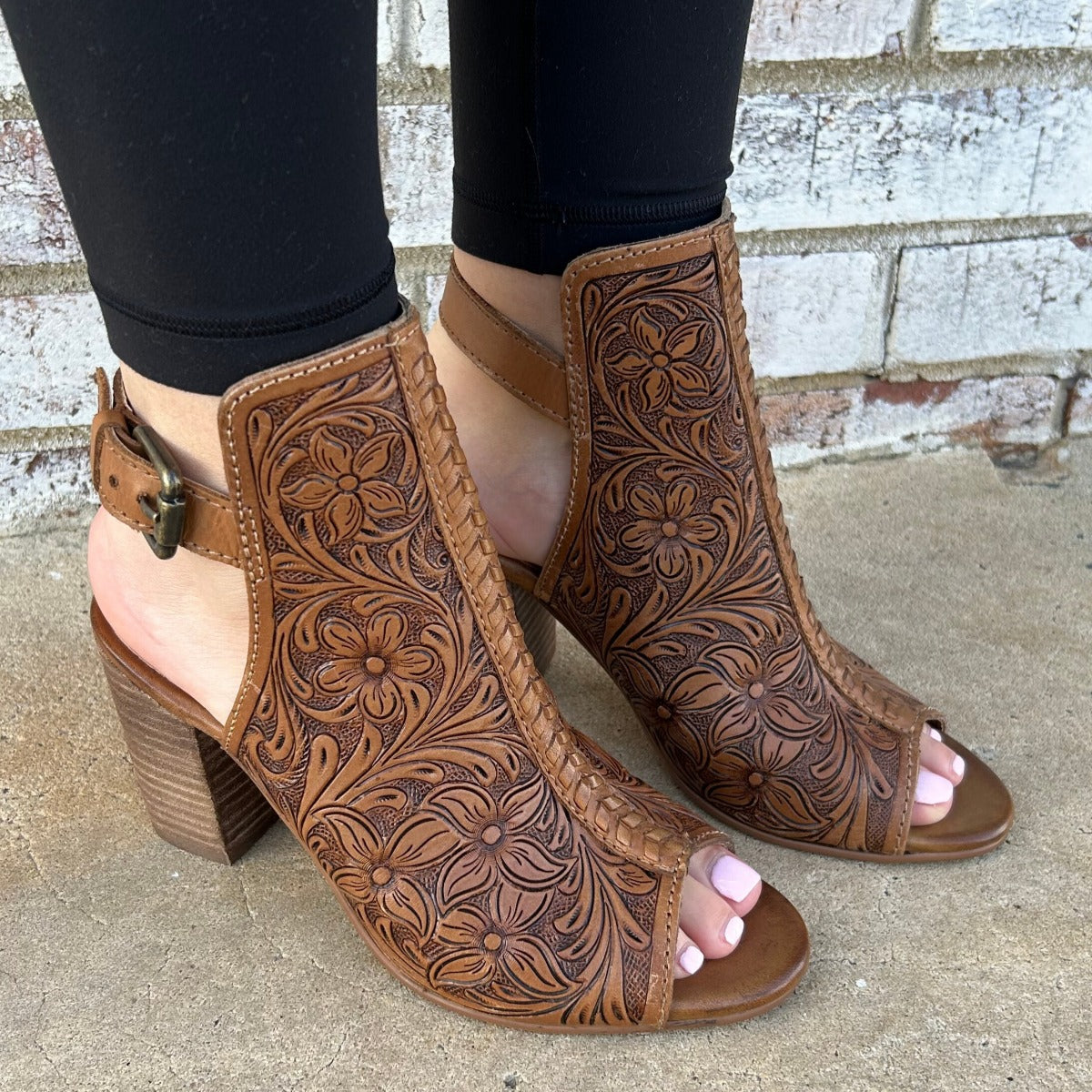Myra Monika Boot Hand Tooled Leather Boot