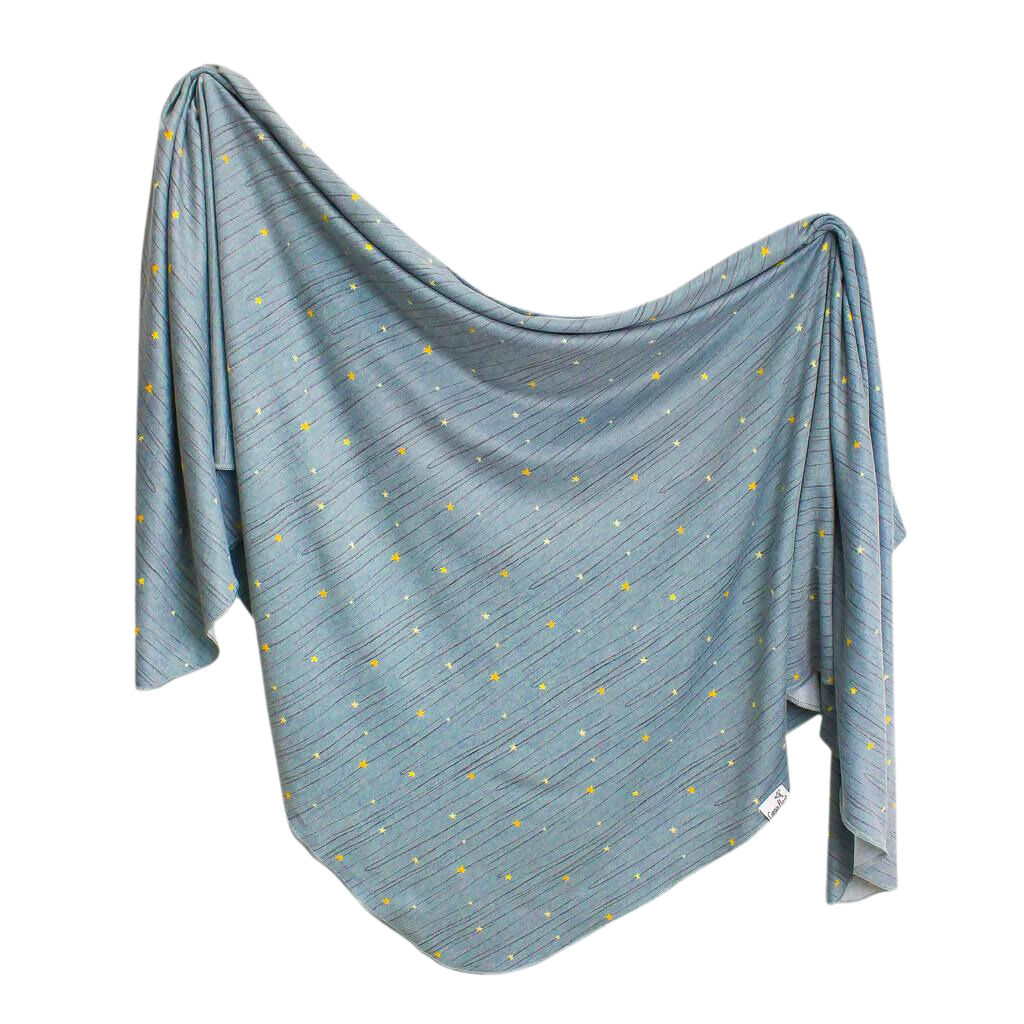 Copper Pearl Knit Swaddle Blanket - Starlight