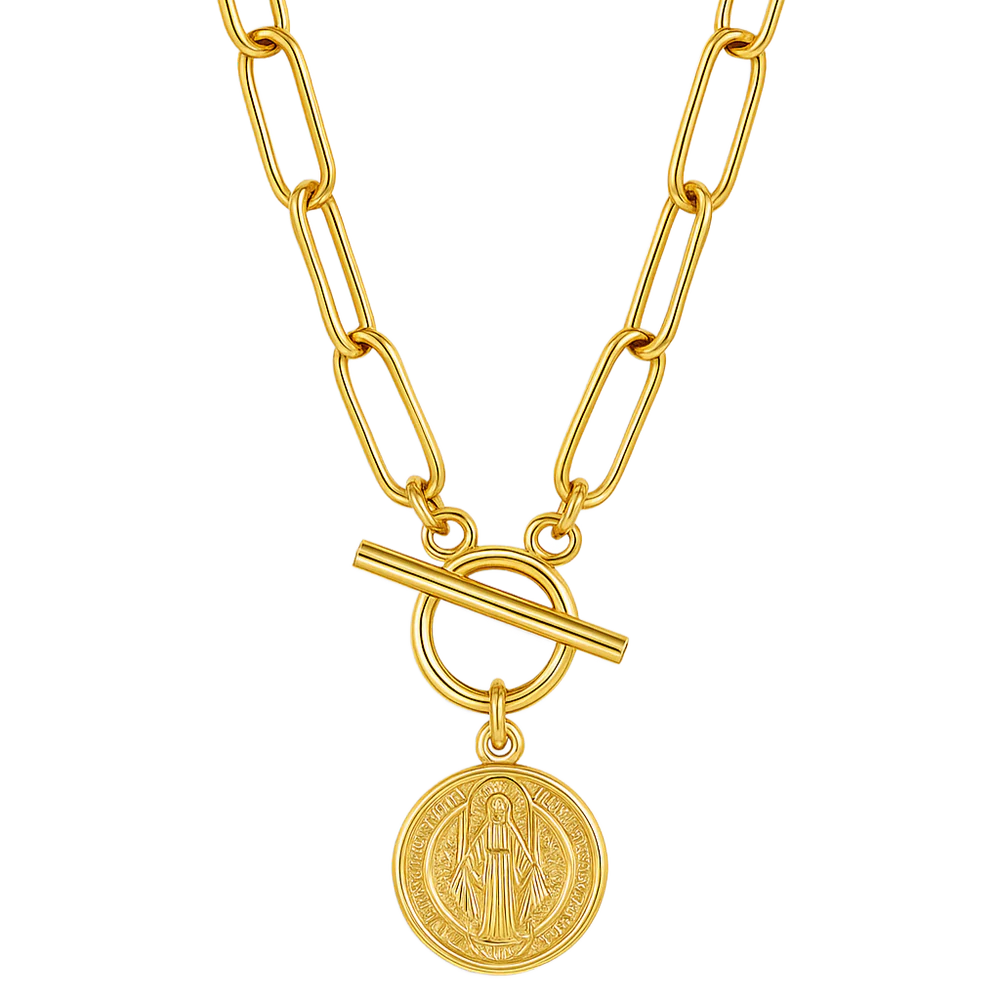 505 Ellie Vail Waterproof Gold-Plated Stainless-Steel Rowan Toggle Necklace