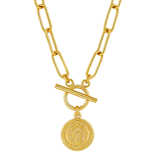505 Ellie Vail Waterproof Gold-Plated Stainless-Steel Rowan Toggle Necklace