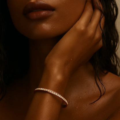 250 Ellie Vail Waterproof Gold-Plated Stainless-Steel Harper Bangle