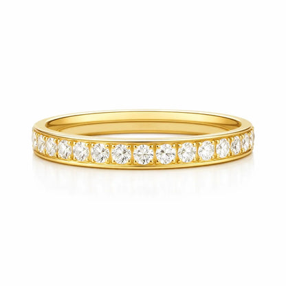 154 Ellie Vail Waterproof Gold-Plated Stainless-Steel Velia Dainty Eternity Band