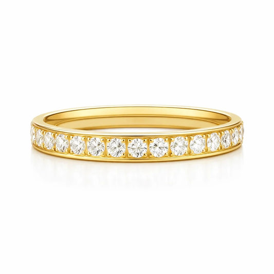 154 Ellie Vail Waterproof Gold-Plated Stainless-Steel Velia Dainty Eternity Band