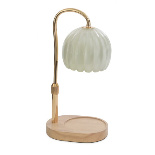 AJGSC Candle Warmers Milk Glass Candle Warmer Lamp