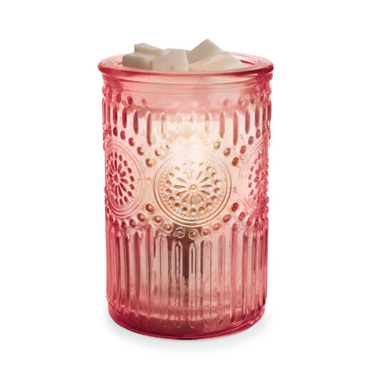 EBPGP Candle Warmers Vintage Pink Parisian Glass Fragrance Warmer
