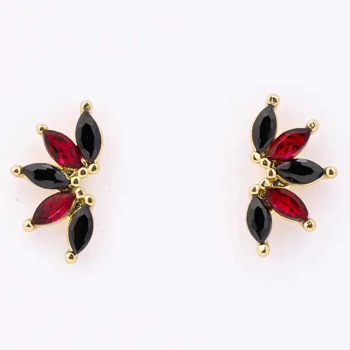 75544 Michelle McDowell Jones Garnet and Black Earrings