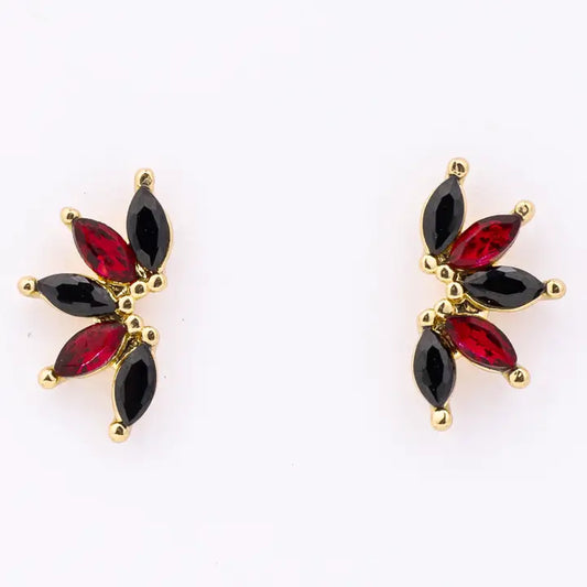 75544 Michelle McDowell Jones Garnet and Black Earrings