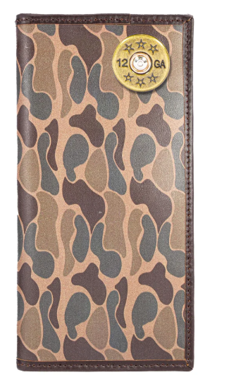 IWT4-OS-SHOT-BRCM Zep-Pro Secretary Wallet Old School Camo Shotgun Shell