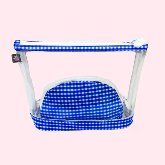 222G 0606 Neon Electric Blue Jet-Set Pouch
