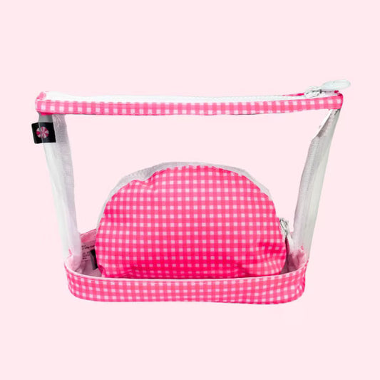 222G 0808 Flamingo Jet-Set Pouch Neon Pink