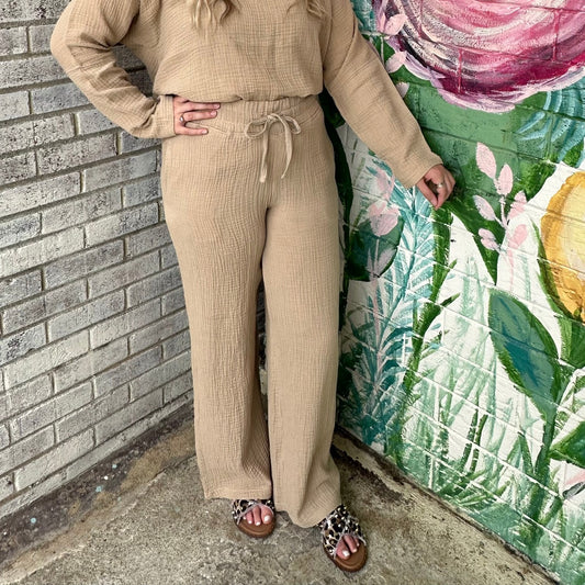 Daily Outing Porter Gauze Pants