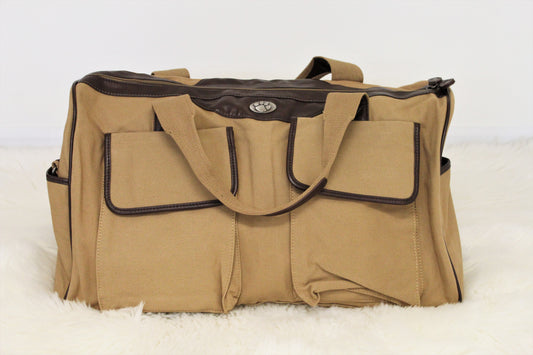Clemson Khaki Canvas Weekender