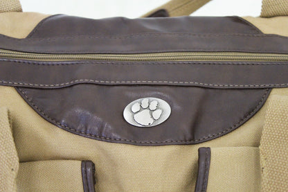 Clemson Khaki Canvas Weekender
