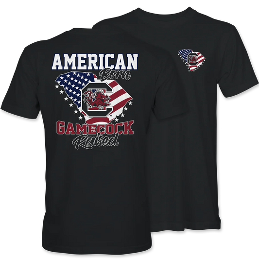 Palmetto Shirt Co. Gamecock Raised Short Sleeve Black T-Shirt