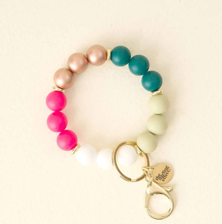 Holiday Hands Free Keychain Wristlet - Oh What Fun