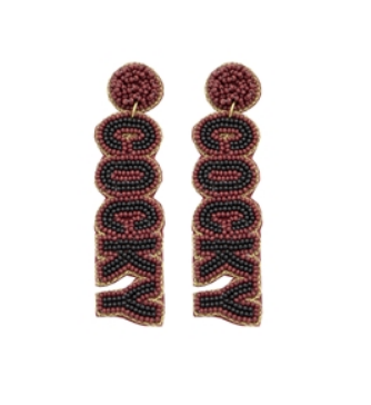 University Of South Carolina Collegiate Beaded Earrings