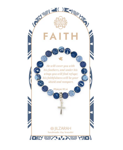 495-256 Jilzarah Blue Faith Bracelet