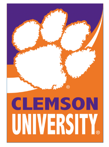 Clemson University Burlap Garden Flag