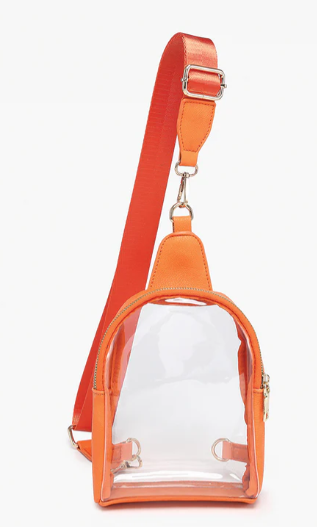 M2436CR Jen & Co Ellen Clear Sling Bag