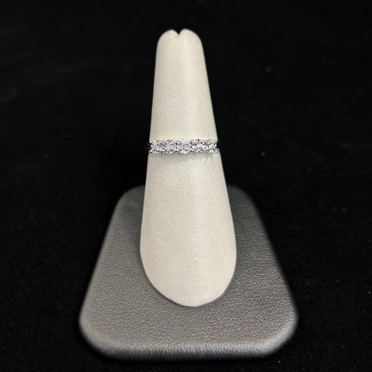10K White Gold .08CTTW Diamond Band
