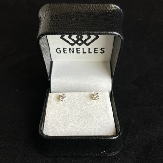14K Yellow Gold .79CTTW Diamond Stud Earrings