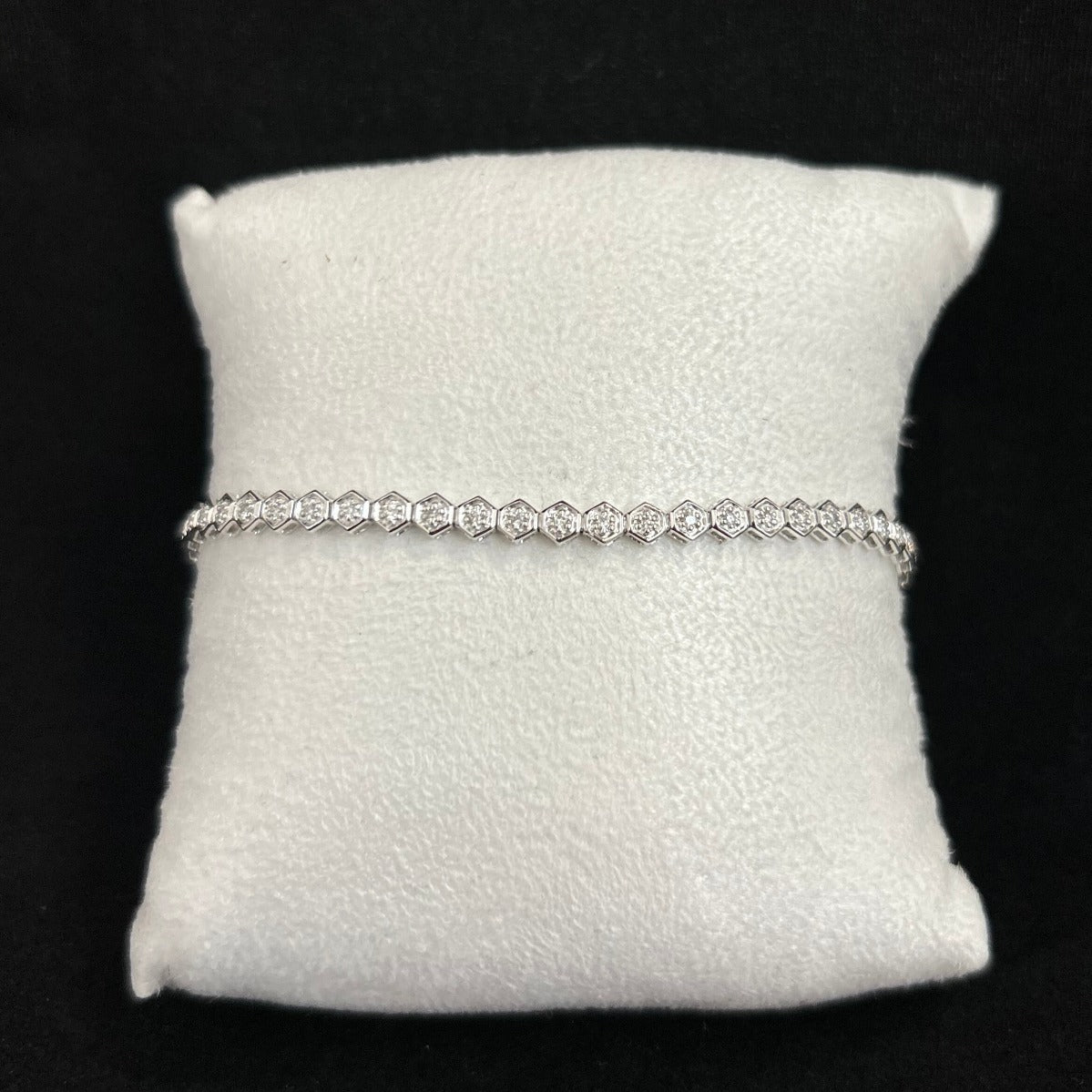 10K White Gold .5CTTW Diamond Tennis Bracelet