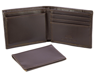 Shot Shell Men's Bifold Old School Camo Wallet - Brown