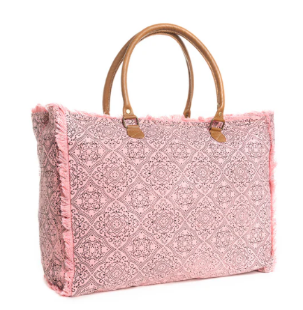 Triple Fork Ranch Weekender Bag in Rose