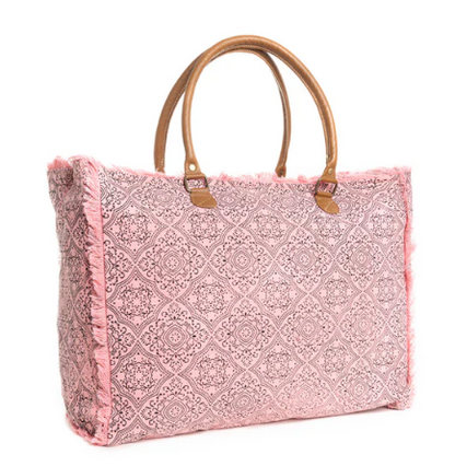 Triple Fork Ranch Weekender Bag in Rose