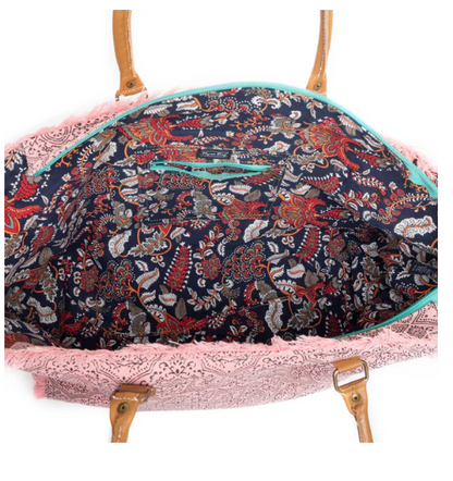 Triple Fork Ranch Weekender Bag in Rose