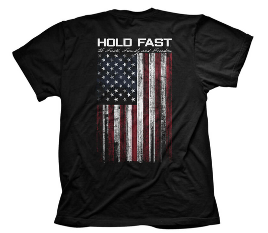 Kerusso Hold Fast US Flag Short Sleeve T-Shirt