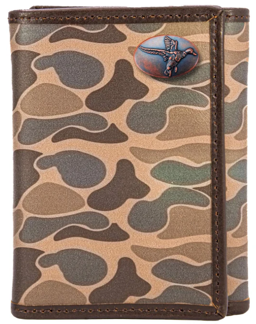 IWT2-OS-MALL-BRCM Zep-Pro Old School Camo Trifold Wallet Mallard