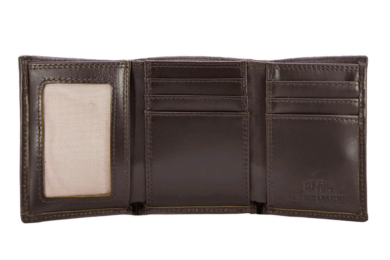 IWT2-OS-BUCK -BRCM Zep-Pro Buck Men's Trifold Wallet Old School Camo 0