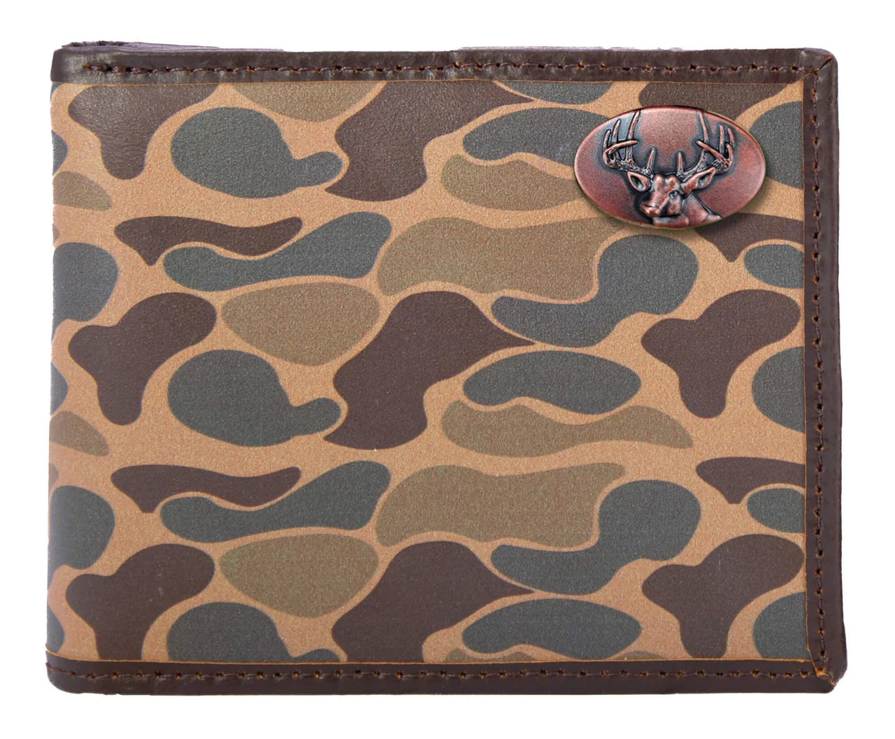 IWT1-OS-BUCK-BRCM Zep-Pro Old School Camo Passcase Wallet Buck