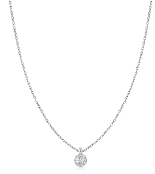 Ania Haie SIlver Sphere Pave Necklace