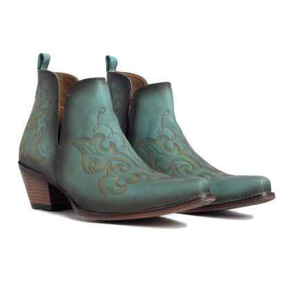 S-10624 Myra La Ponderosa Booties in Turquoise