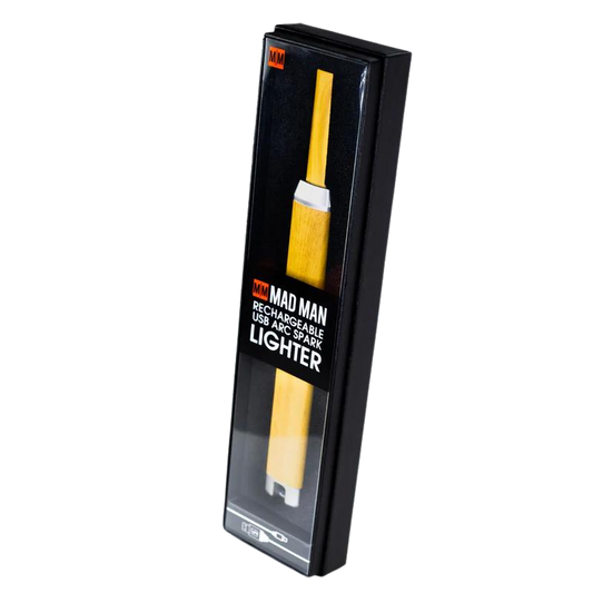 2703B Mad Man Rechargeable USB Arc Spark Lighter - Wood