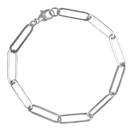 8" Paperclip Bracelet - Rembrandt