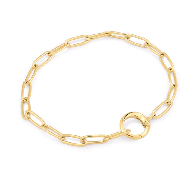 Ania Haie Gold Link Charm Chain Connector Bracelet