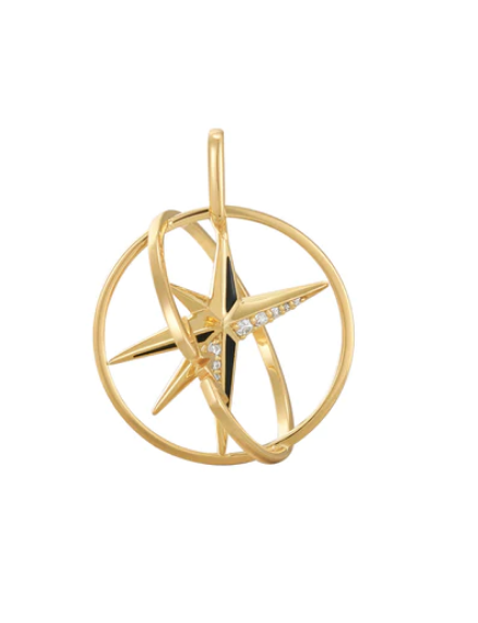 Ania Haie Gold Star Circle Charm