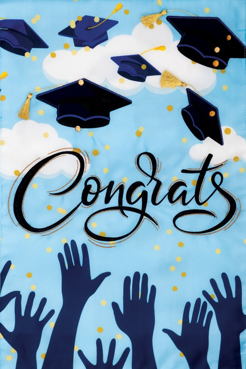Congrats Grad Garden Flag