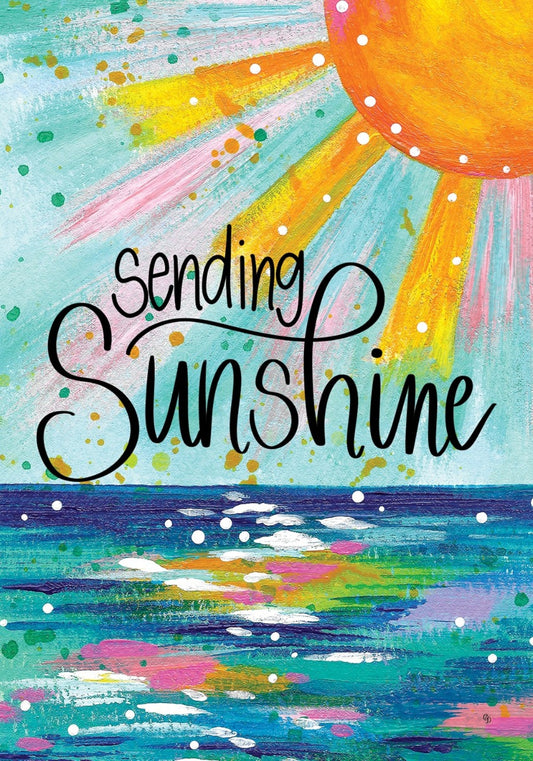 5381FL Custom Decor Sending Sunshine House Flag