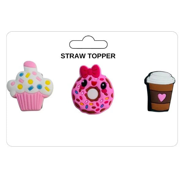 ST1001CKE Cupcake Straw Toppers