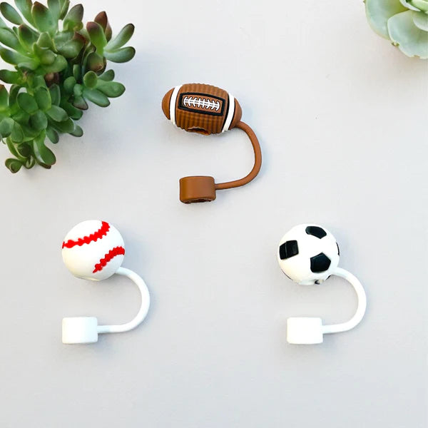 ST1001BALL Straw Sports Straw Topper - 8mm