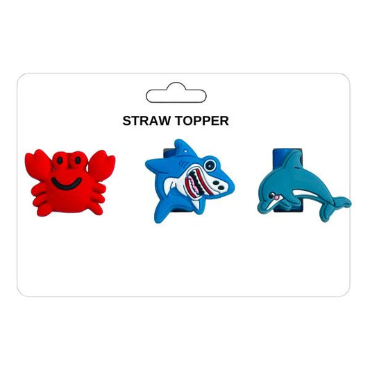 ST1001LUFSH Sea Life Straw Toppers - 10mm