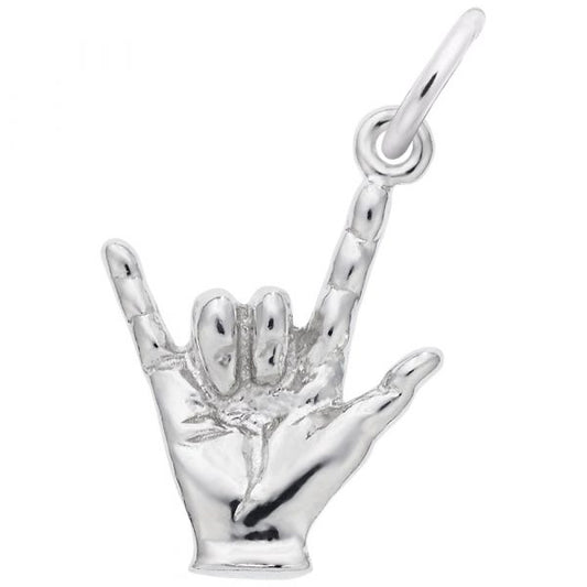 Rembrandt I Love You Hand Sign Charm