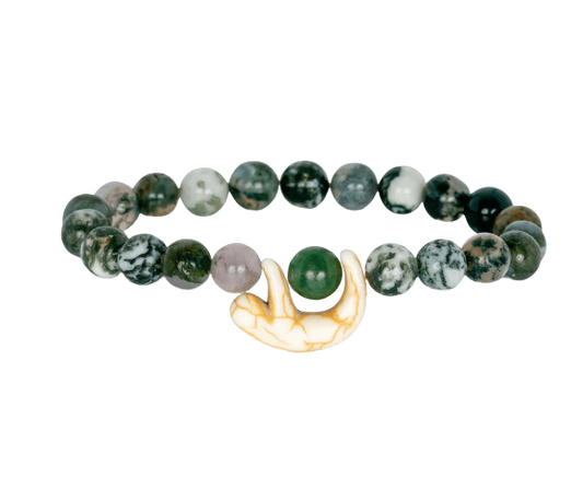 The Wander Bracelet in Rainforest Green - Sloth