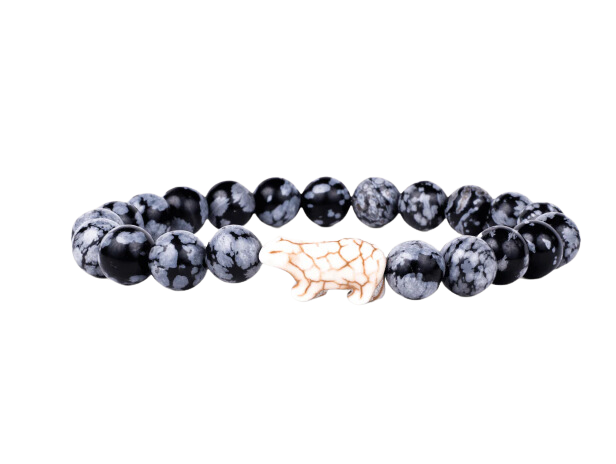 Fahlo The Venture Bracelet in Papillae Stone - Polar Bear