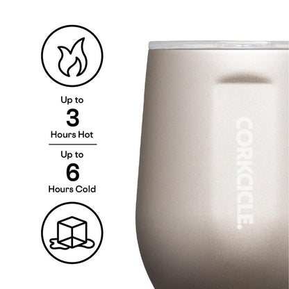 Corkcicle 12oz Stemless Wine Tumbler - Oatmilk