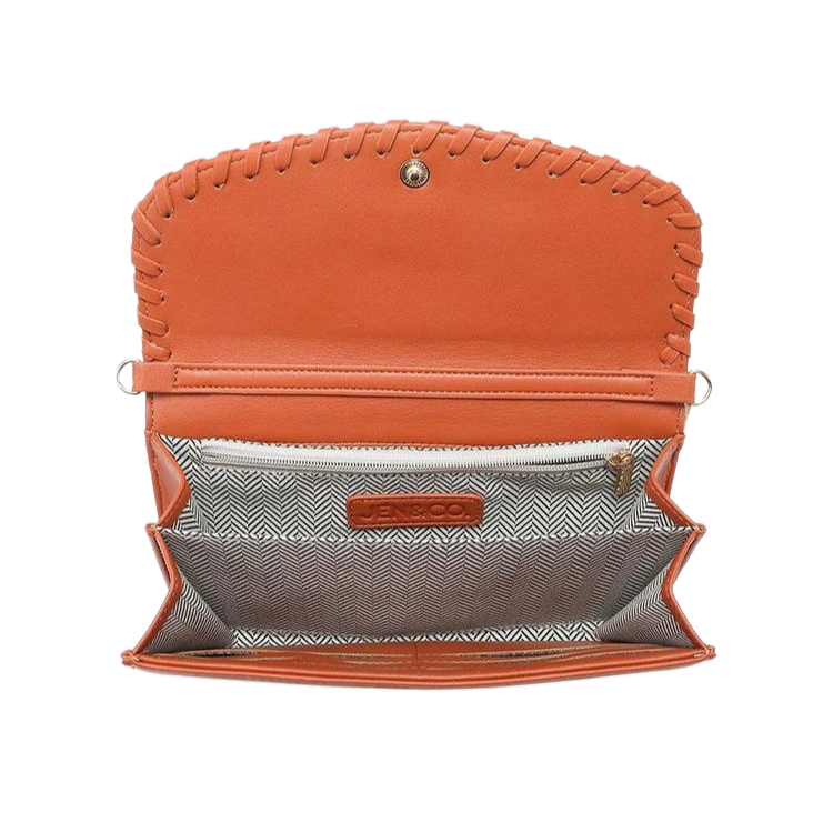 Kyle Vegan Crossbody Wallet - Light Grey